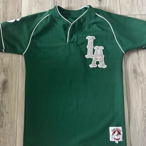Green LA Baseball Jersey